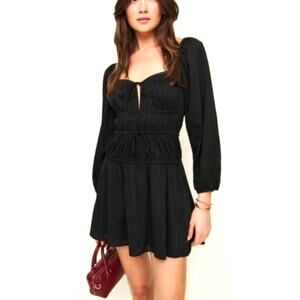 Reformation Women's Black Rella Dress Size 8